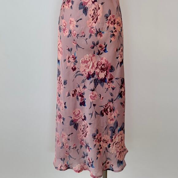 Free People Intimately Easy to Love Midi Slip Dress Floral Print Size S - Picture 4 of 13